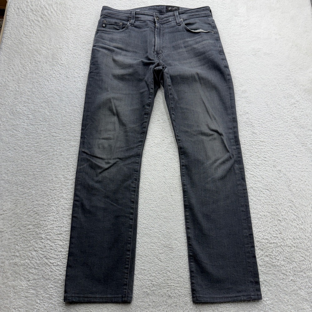 AG Adriano Goldschmied Everett Slim Straight Grey Jeans 33x32 1794AHDSPER Mens